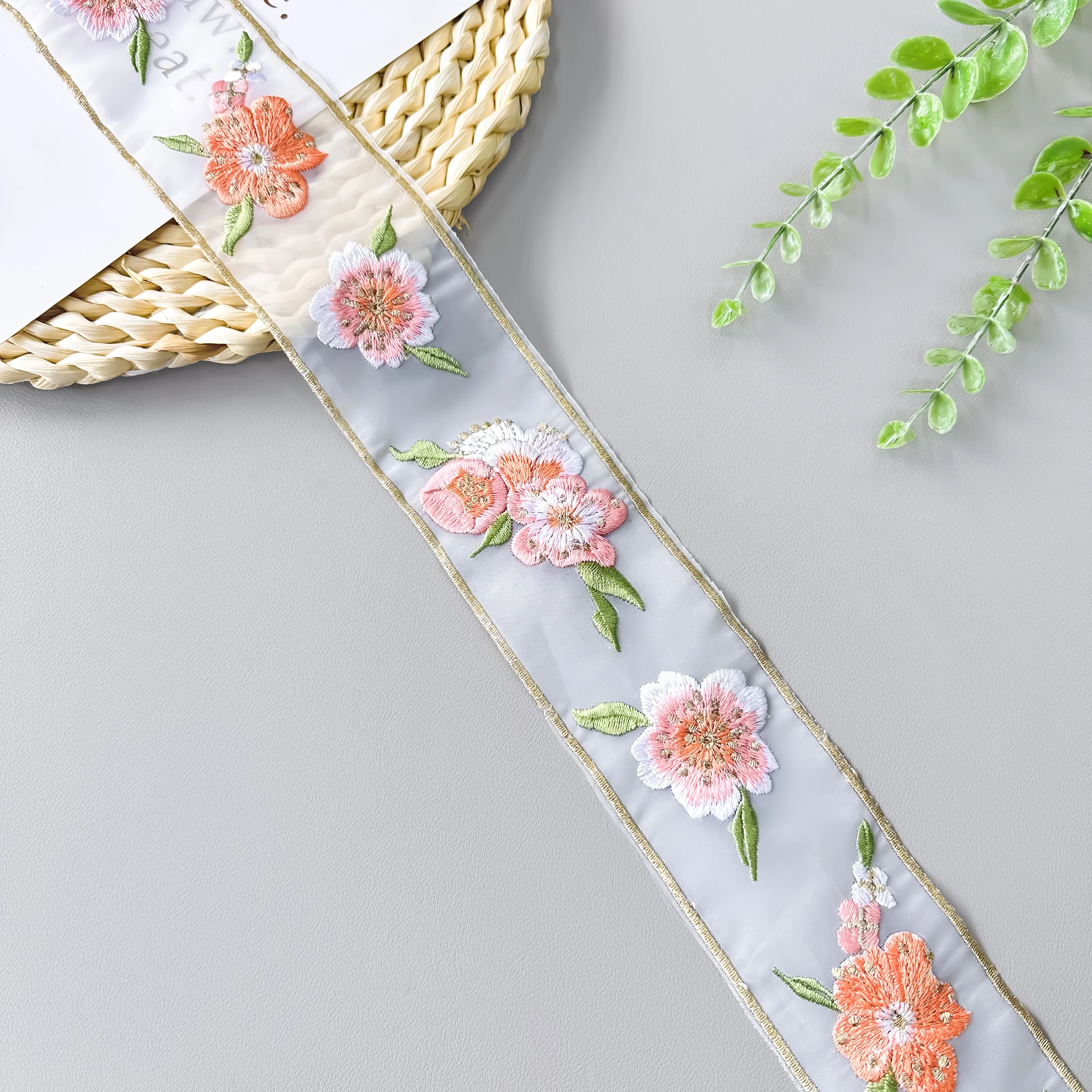 Eugen Embroidery Barcode Lace Retro Rural Style Embroidery Clothing Lace Wedding Dress Clothing Accessories Lace Accessories