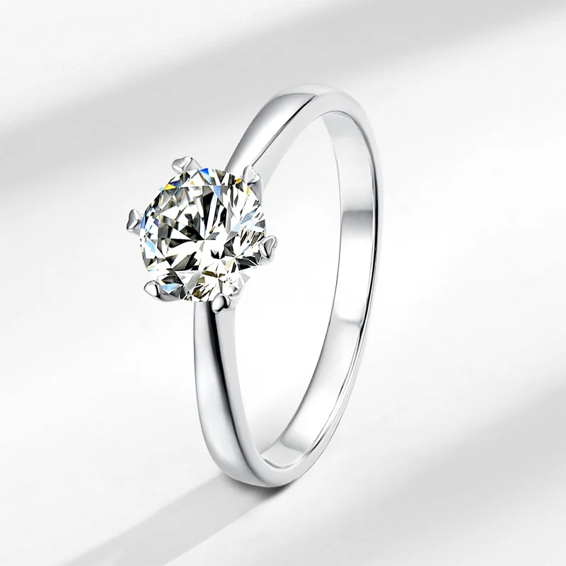 yinzheng Direct supply from manufacturers white color Women jewelry M03A  S925 Silver  Moissanite Rings