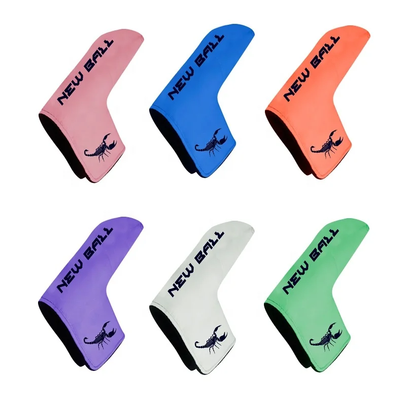 Custom Logo Sort Color Embroidery Golf Blade Putter Head Cover