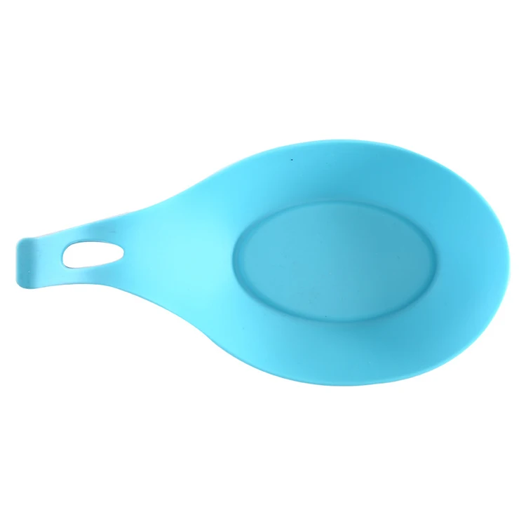 Small cute table helper BPA free wholesale custom silicone spoon holder,Heat resistant silicone spoon stand,Sponge tray rest