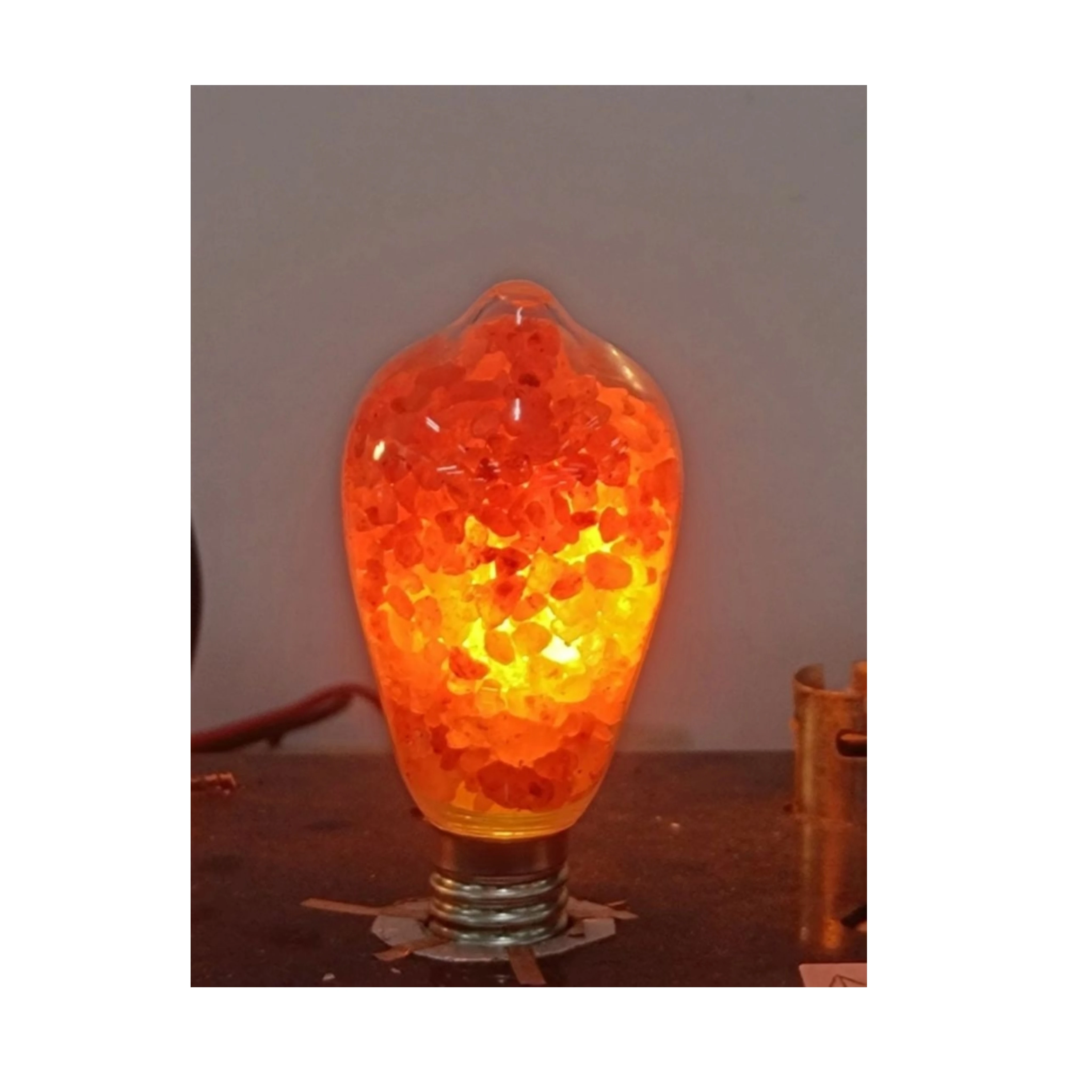 Новый дизайн светодиодная лампочка из лавы с гималайской розовой солью для гостиной офиса клуба сцены и косметики