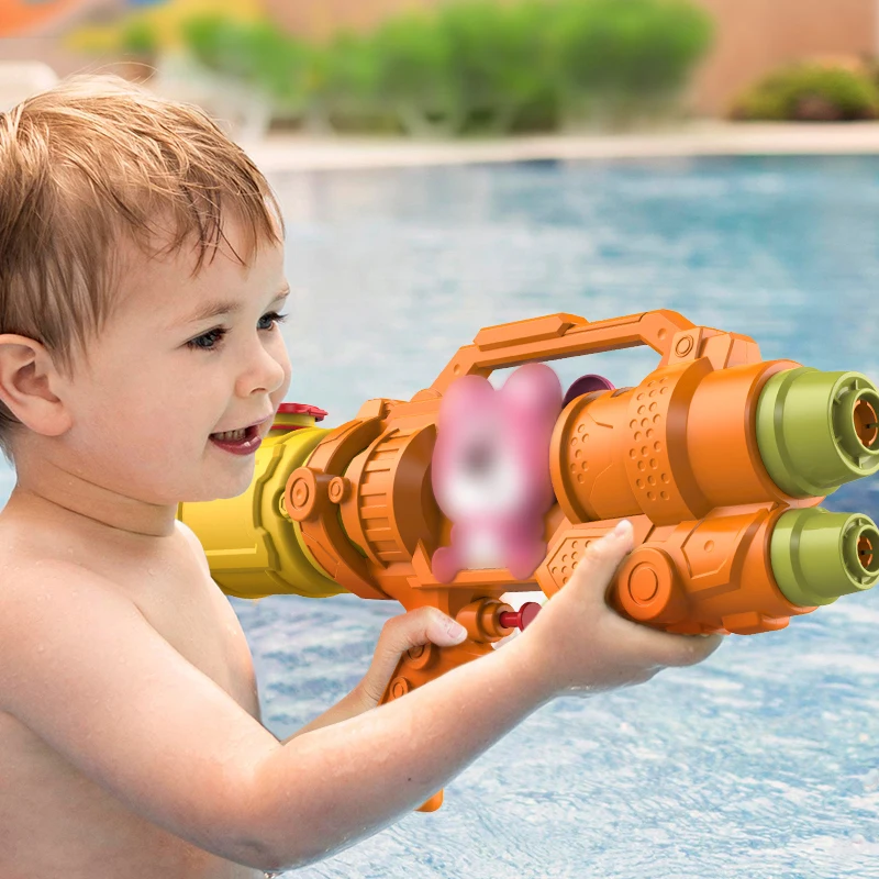 Children Water Blaster Gun Shooting Toy Long Range High Capacity Outdoor Summer Beach Water Gun Toys
