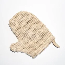 Eco Friendly Zero Waste Plastic Free  Organic Natural Sisal Bamboo Loofah Linen Bath Shower Body Bath Scrub Exfoliating Mitt