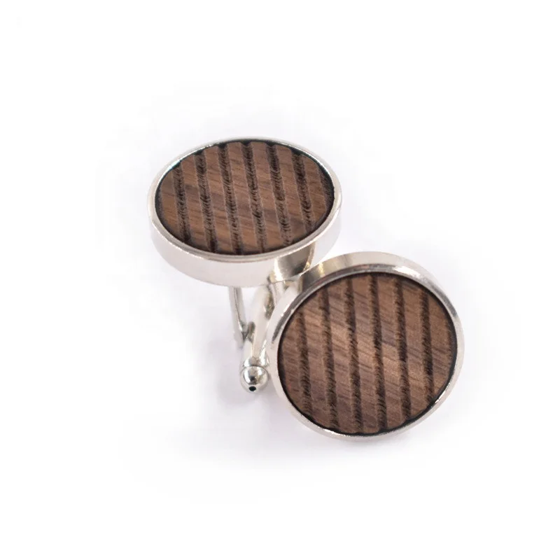 Деревянные Запонки, модные мужские деревянные Запонки для рубашек
