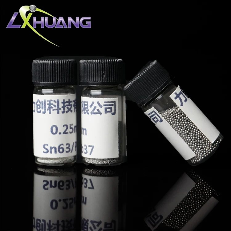 high quality small packing 250K/can laser soldering 6337 bga lead solder ball for SMT tin bead 0.2mm