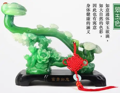 2022 High Quality Custom Made Feng shui Mascot Home Decoration Ruyi Resin Statue Ru Yi Home Decoration Resin Sculpture