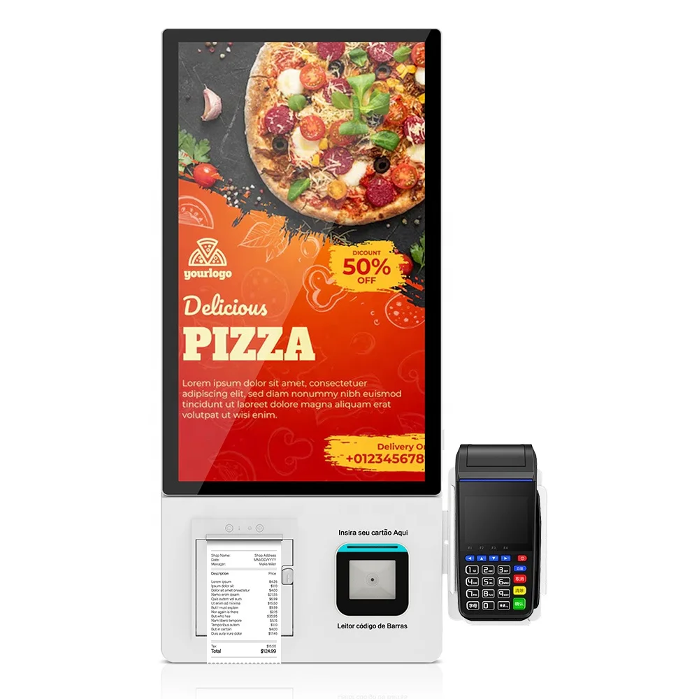 Self-service recharge terminal kiosk android 21.5 inch