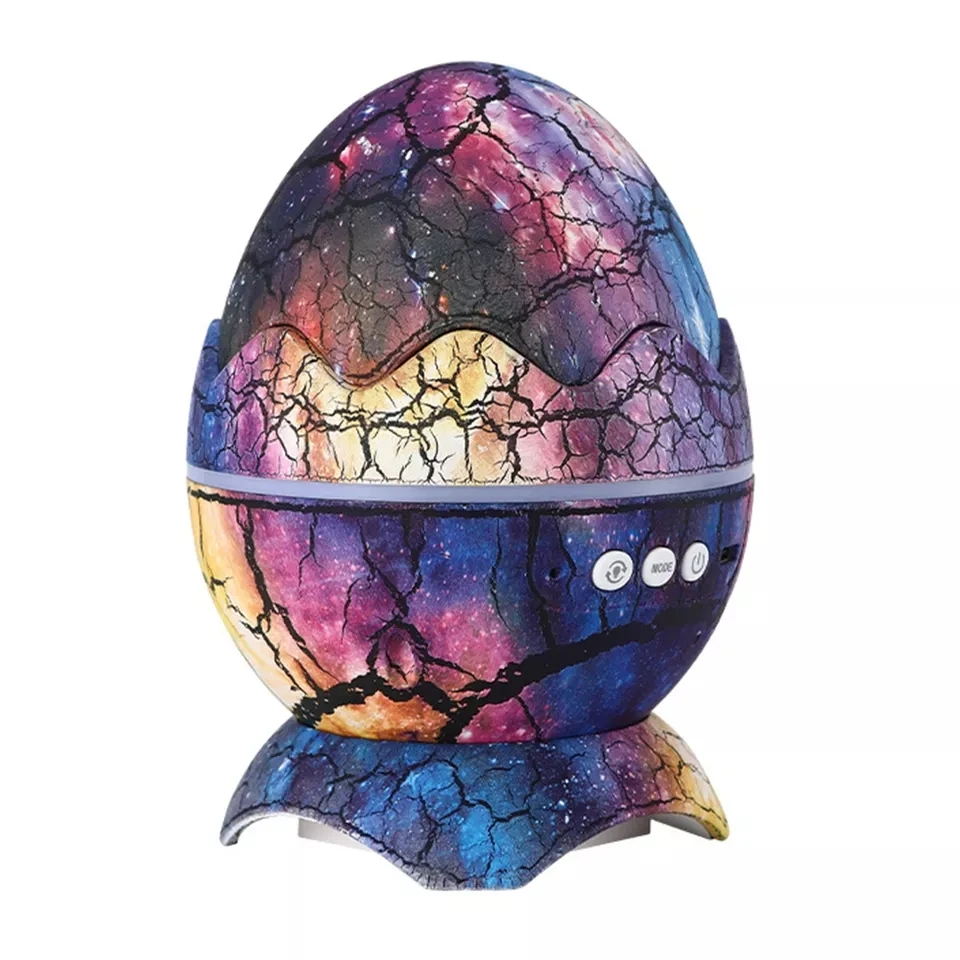 Best Gift Dinosaur Egg Galaxy Starry Projector Night Light Remote Control Ocean Wave Star Light Projector Speaker Lamp