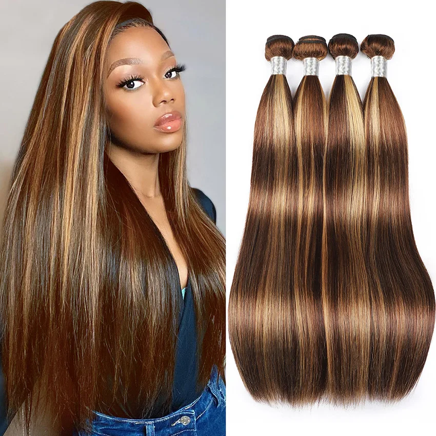 body wave piano P 4/27 Human Hair Bundles Highlight Virgin mink brazilian human hair weaves bundles