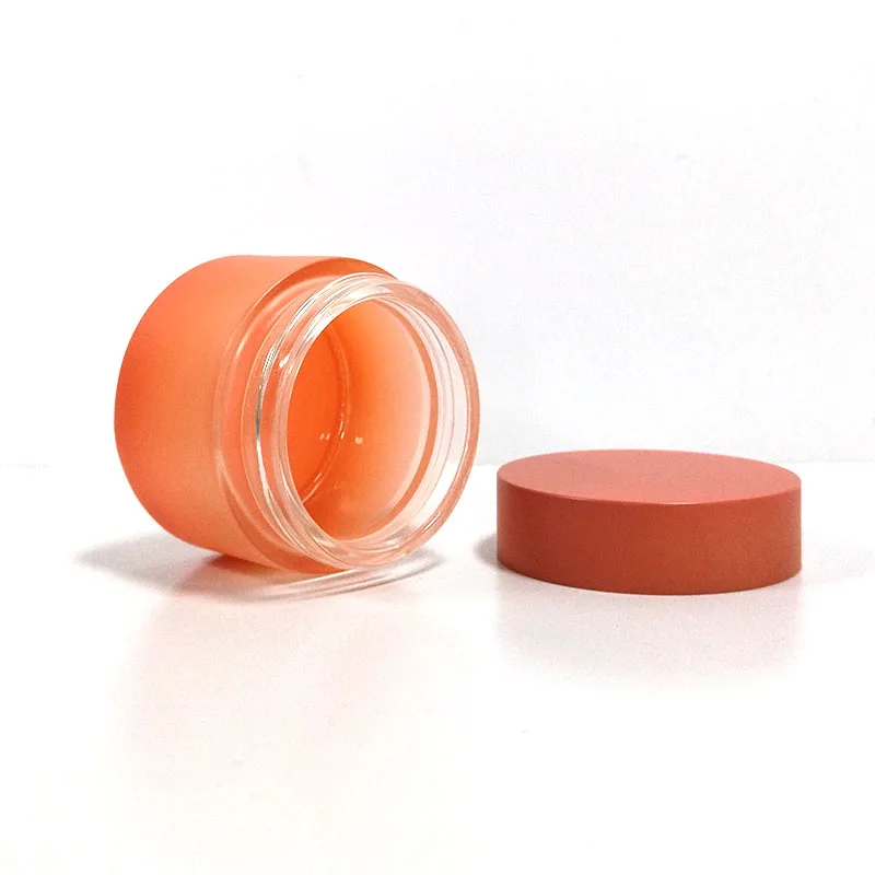 hot sale big body butter container 100 ml 200 g 2 oz beautiful skin care cream glass concentrate jars with lids for cosmetic