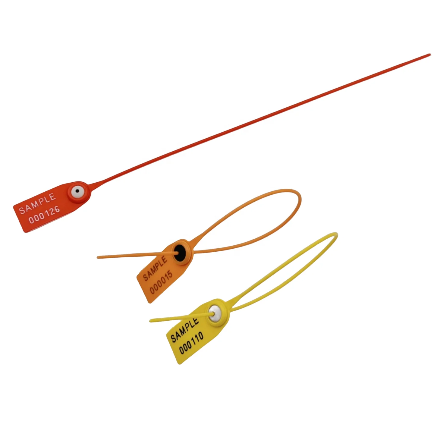 300mm Metal Inserted Safety Seals Adjustable Airline Cargo Plastic Seal