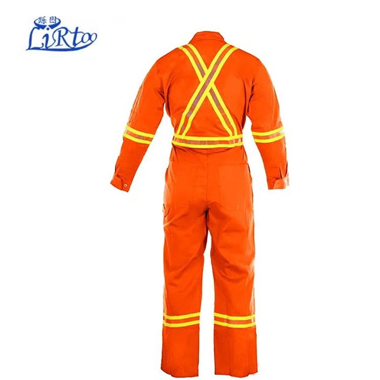 Flame Resistant FR High Visibility Hi Vis Coverall - 88% C/12% N