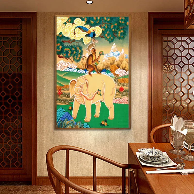 Frescoed Animal DIY Handmade Painting High Quality Magic Cube Drill Factory Direct Wall Decorations For Home Diamond Painting