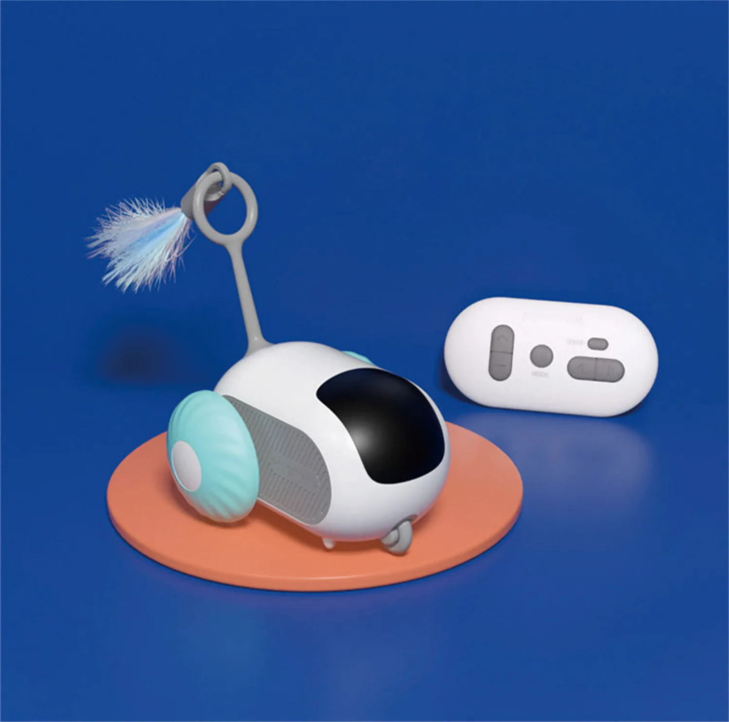 Automatic long working time electric rechargeable pet interactive toys gravity running car for cat pet