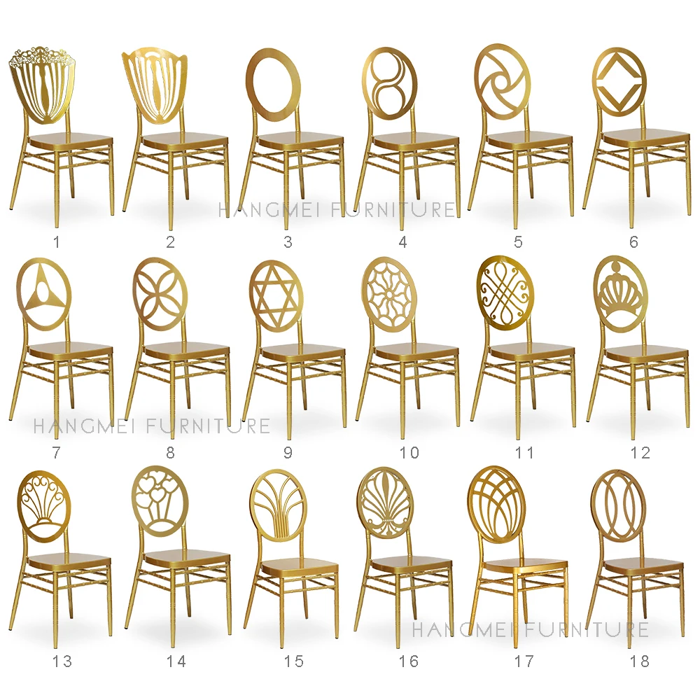 China made foshan Wholesale metal Tiffany chair cross-border exports of metal  dining chairs