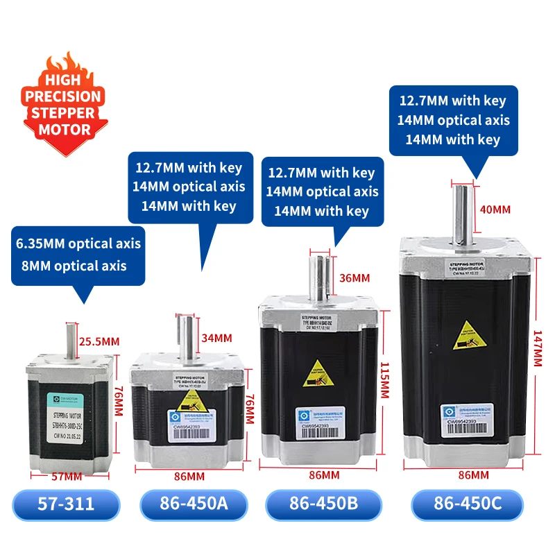 42mm 24v Stepper 8.5nm Nema34 High Precision Dc Stepping Motor Nema 17 Motors 23 High Torque