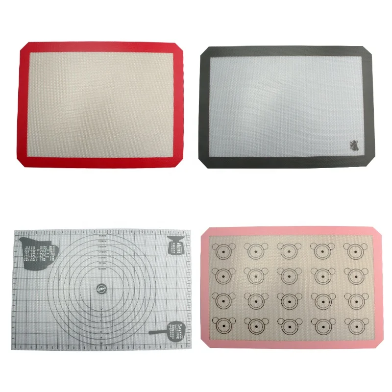 Reposteria Silicone Baking Pastry Mat Customized Non-stick Silicone Coated Glass Fiber Baking Mat