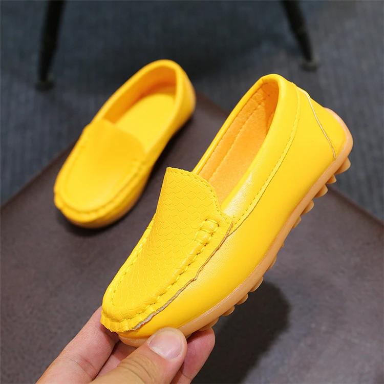 Children Shoes PU Leather Casual Styles Boys Girls Shoes Soft Comfortable Loafers Kids Shoes