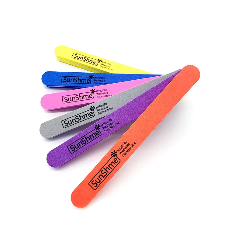 Jumbo zebra nail file 100 180 80/80 grit professional custom logo printed nail files 100/180