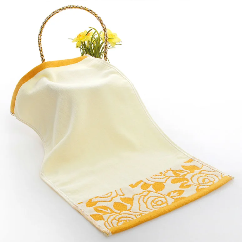 Manufacturers Selling Direct Selling Cotton Jacquard Towel Plain Hand Towel 100% Cotton Face Towel Plain Dyed Customized Size