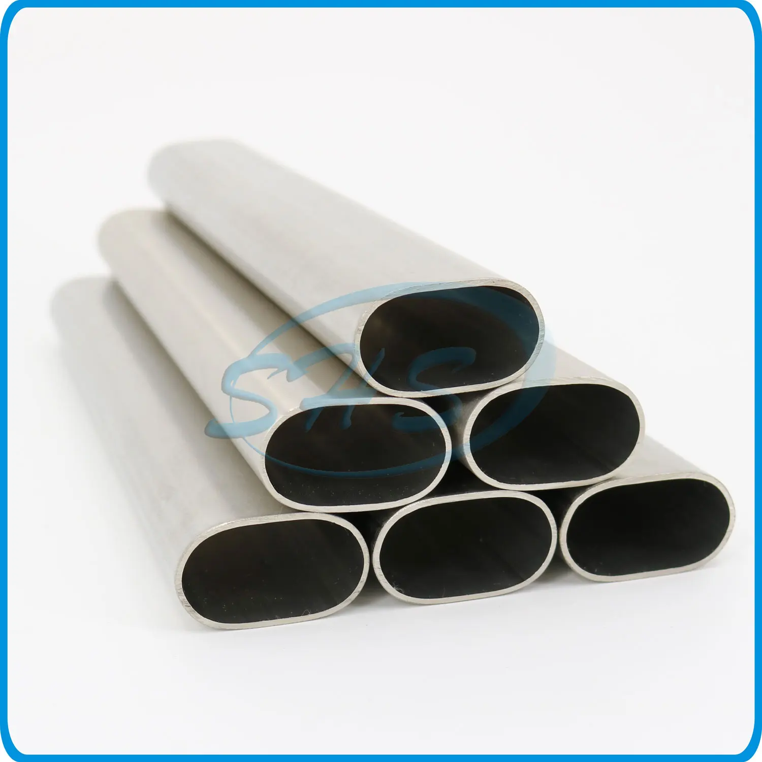 Flat Sided Oval Pipes AISI 201 304 316L Stainless Steel with Satin or Mirror ERW Tube Stainless Welded 300 Series Pipes