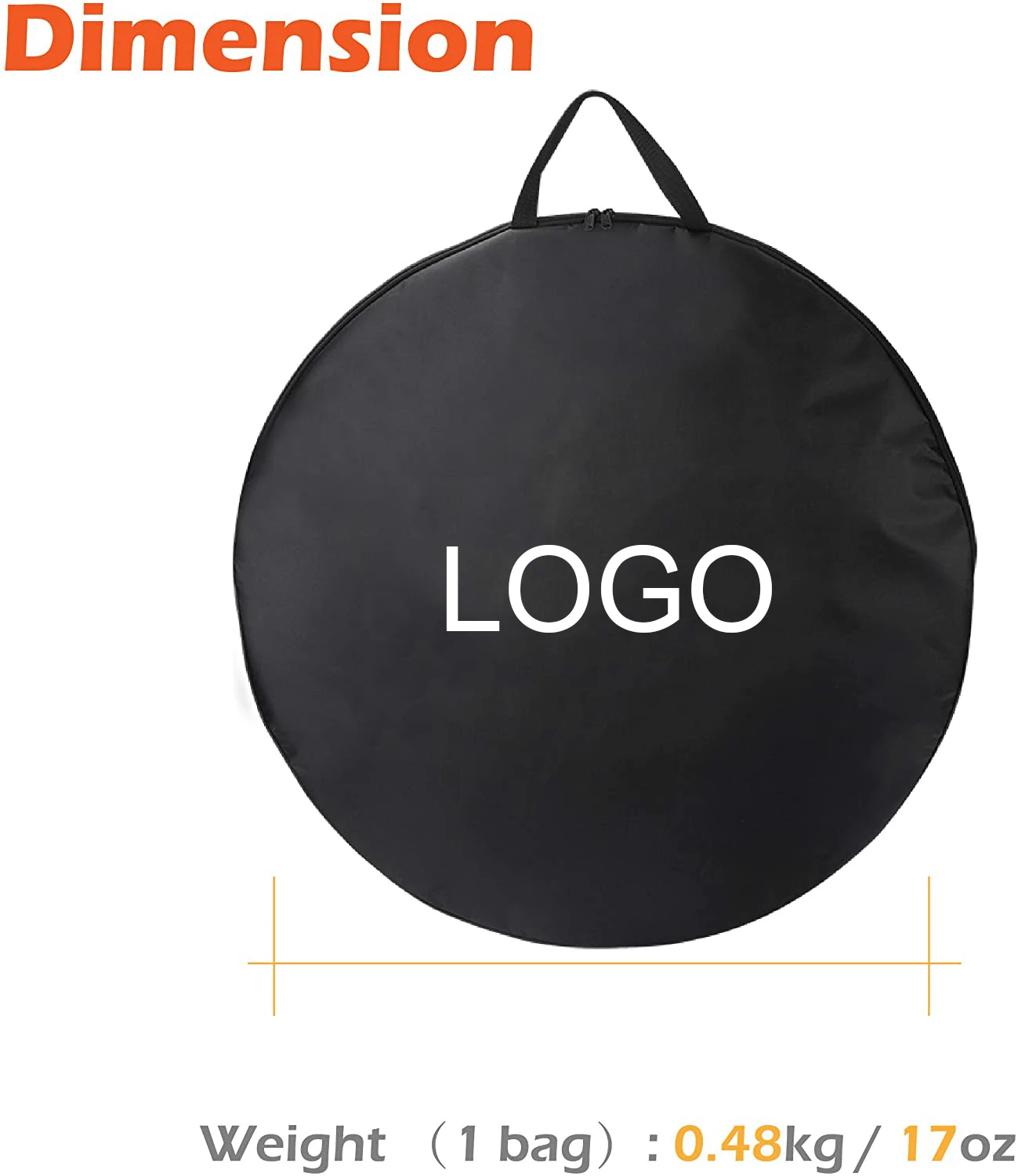 Large Custom Logo Waterproof Bike Accessories Packing Carrier Travel  Wheel Up Bicycle Bag