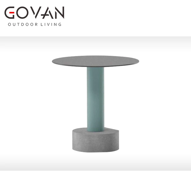 Modern new style Hotel Furniture Simple Design leisure set Garden patio aluminum Outdoor Side Table