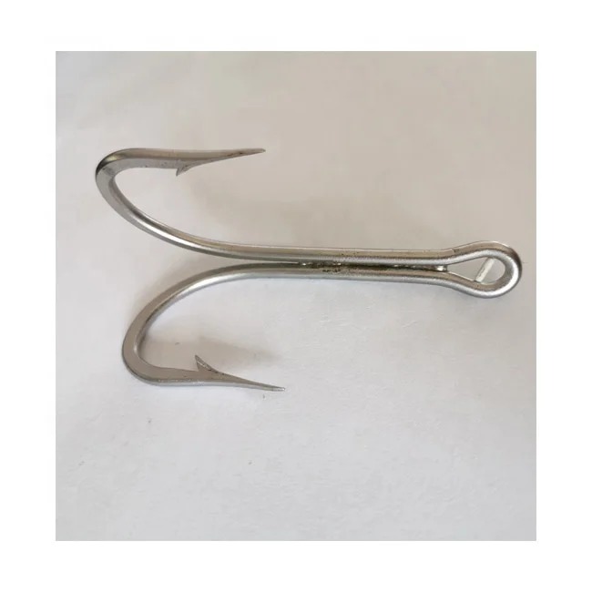 
ULO-7982 Stainless steel double fishing hook saltwater big strong frog toad fish hook 