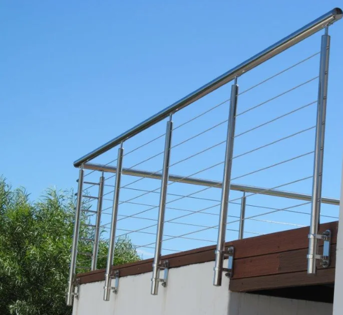 YL High-quality  adjustable stainless steel balustrade round handrail support