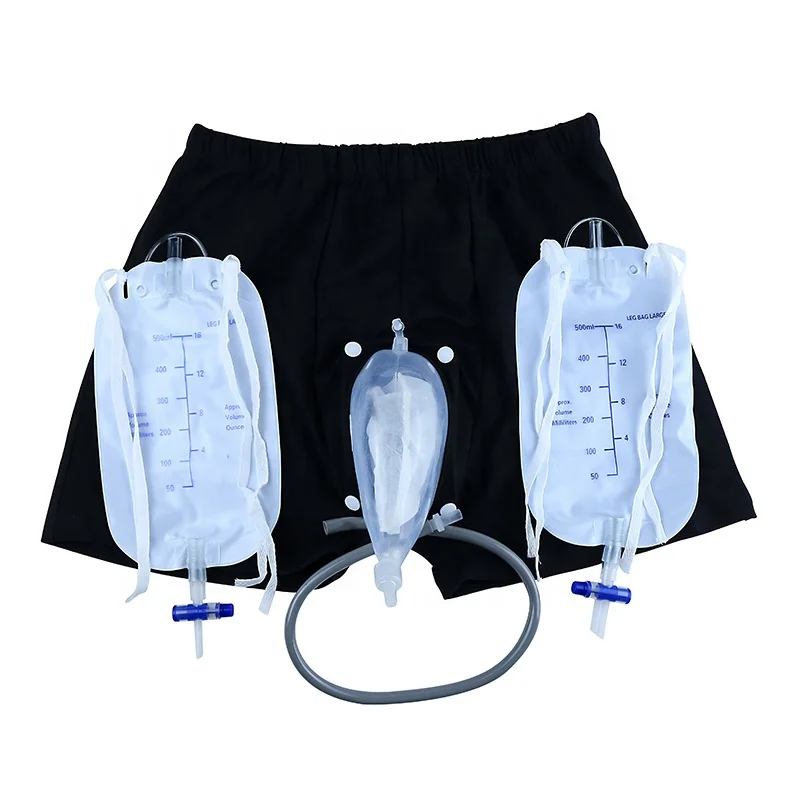 Reusable Men Urinary Receiver Urine Collector Kit Fixed Urine Catheter
