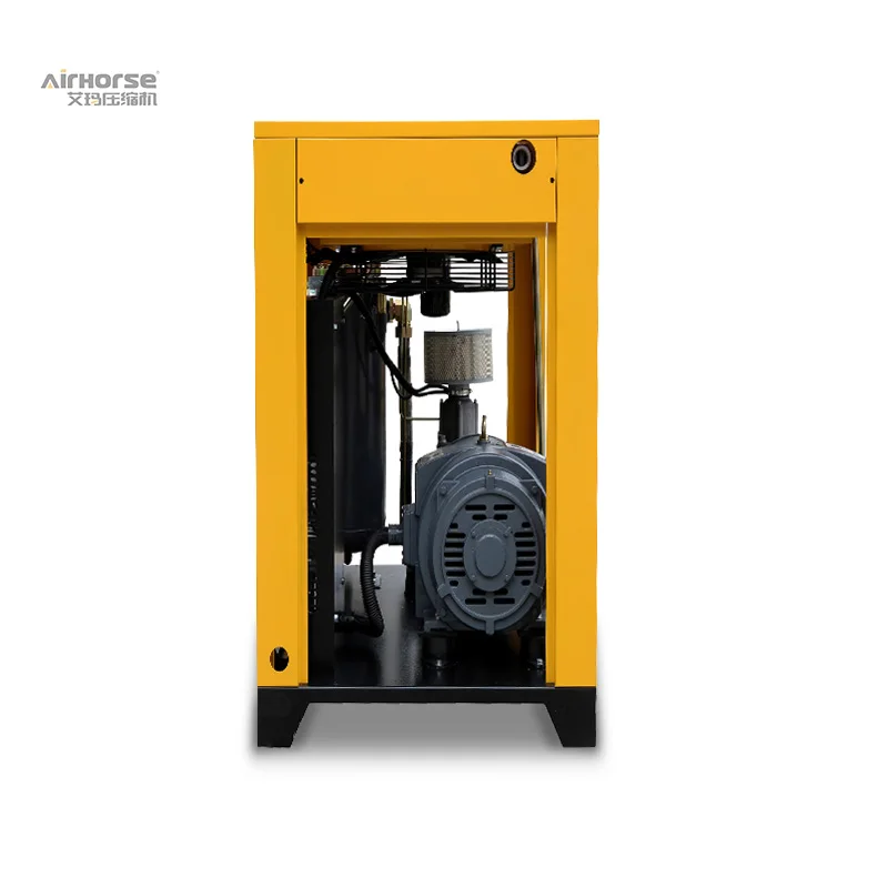 Electric Motor Belt Driven  3 Phase 10HP 7.5kw 0.8MPa Screw Air Compressor