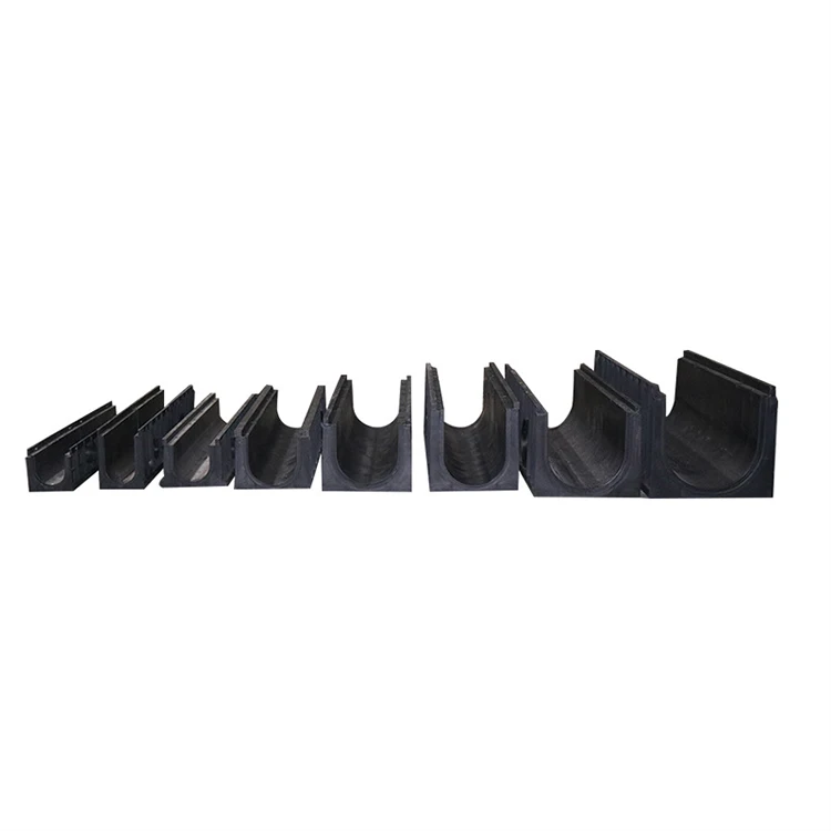 Resin Concrete Gutter U-shaped Plastic Fast Drainage Channel For Pedestrian