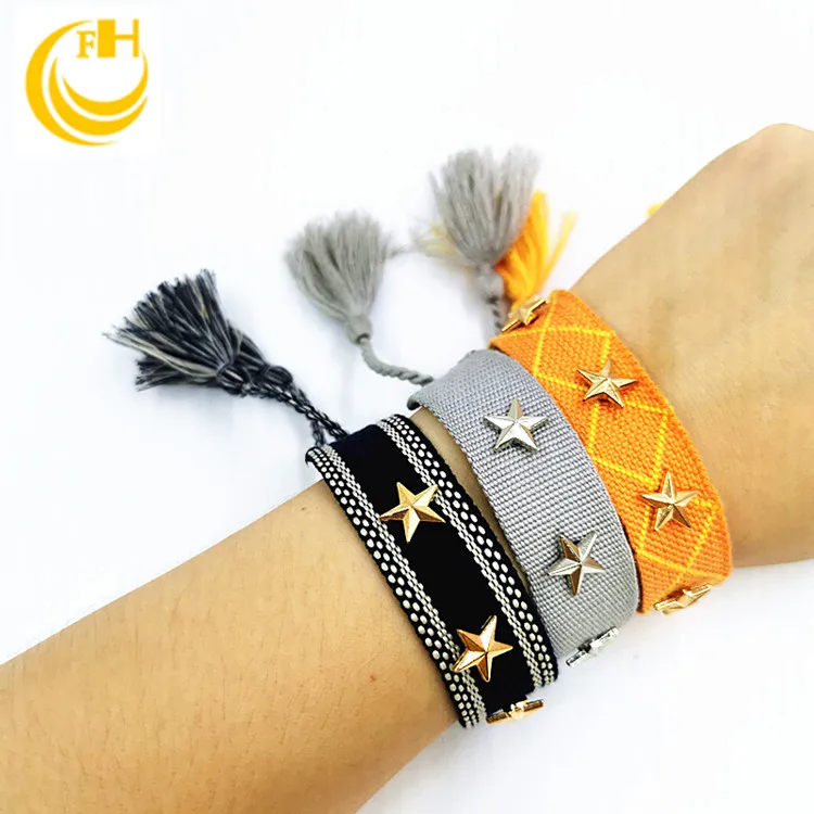 friendship bracelets Wrist band  jewelry with rivets Handmade  bracelet for with studs