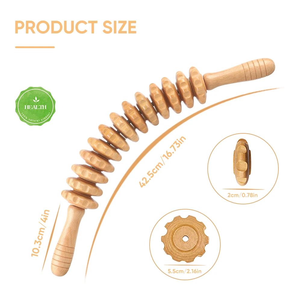 Top Quality Body Sculpturing Face Massage Anti Cellulite Laminated Maderoterapia Set Colombian Wood Therapy Tools