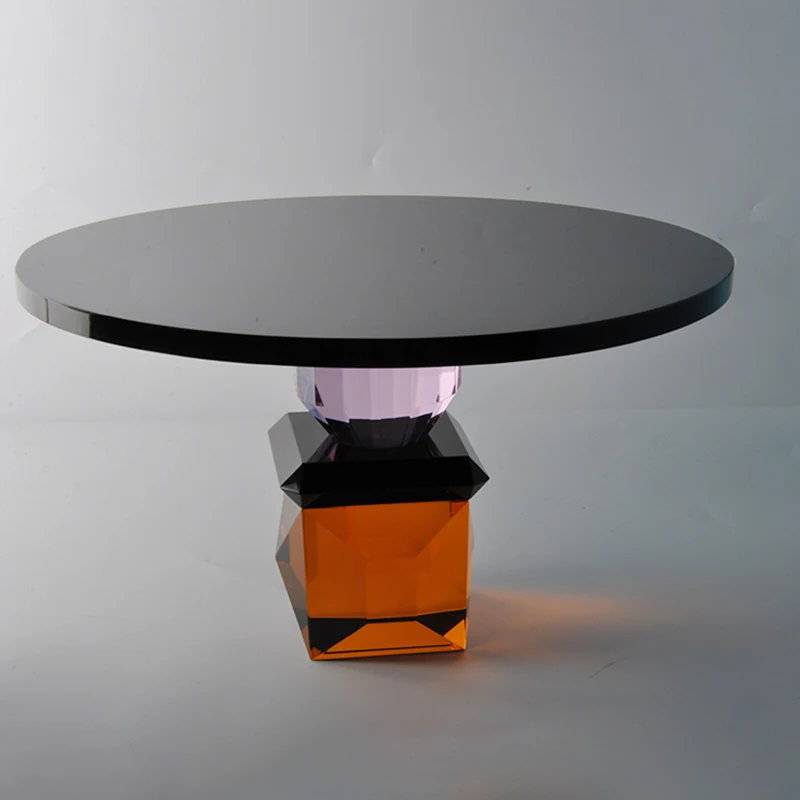 Luxury Creative Home Decor Modern Tabletop Wedding Crystal Cake Stand Cake Plate Dessert Display Stand