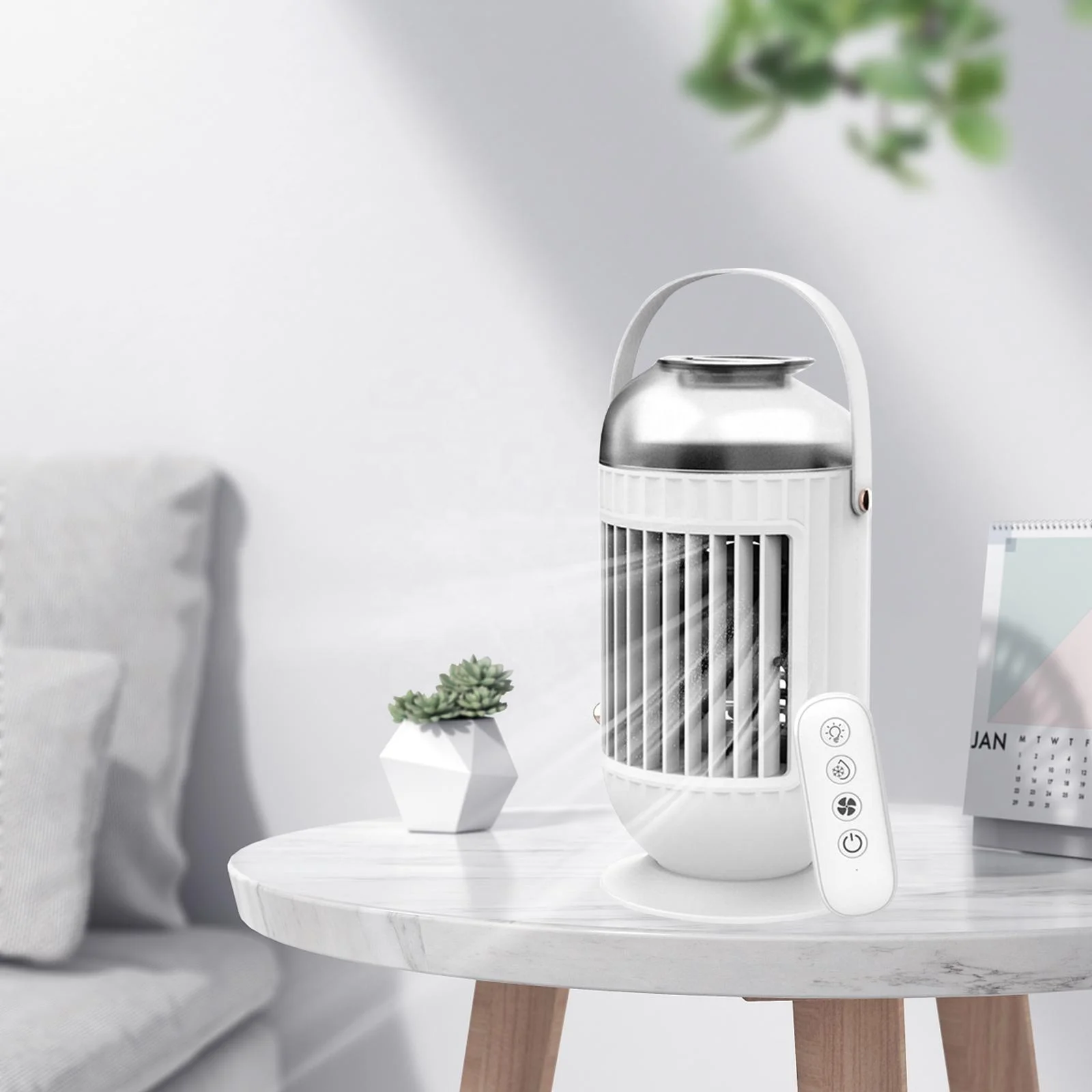 18 Degrees Water Mini Humidifier Purifier Cooling Fans USB charger Air Conditioners Mini Air Cooler Fan with Remote Control