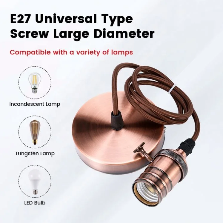 New Design E27 Manufacturer Custom Lamp Holder Types Of Electric Lamp Holders With Wire