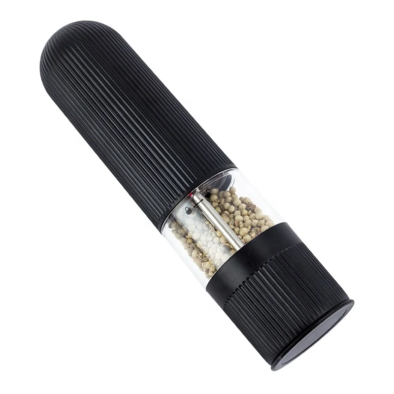 2pcs Battery Operated Automatic Salt Pepper Grinder Set Electric Spice Mill for Cooking