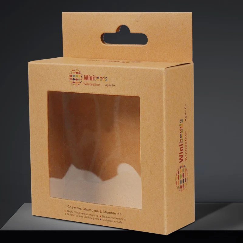 Wholesale Factory Direct Nature Paper Hanger Boxes For Electronics Product Packaging With Clear Window