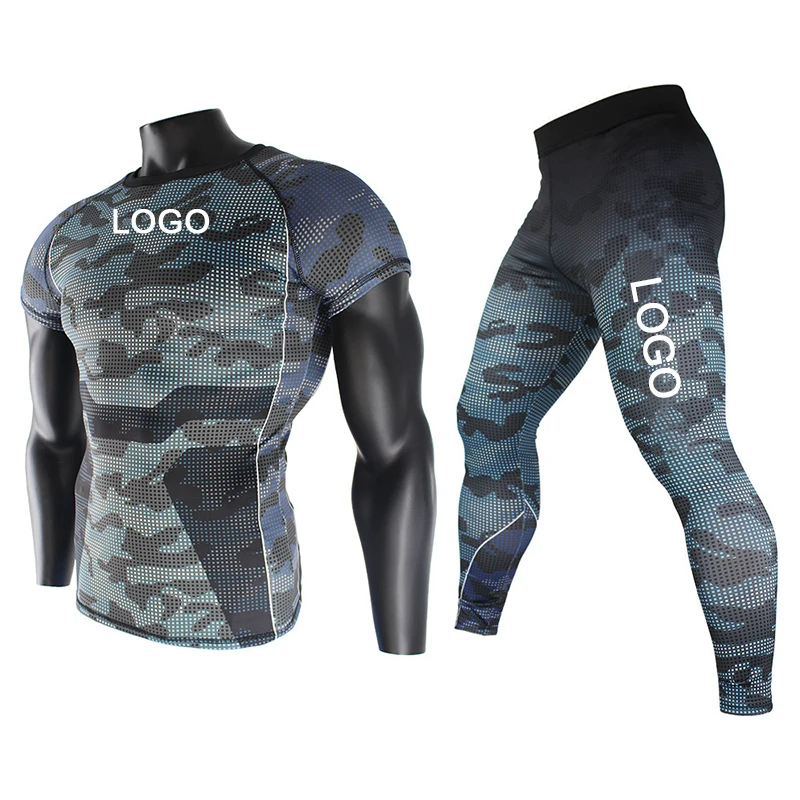 Custom Logo Sublimation Printed Rash Guard Gym Surfing Diving Mma Bjj Rash Guard For Men