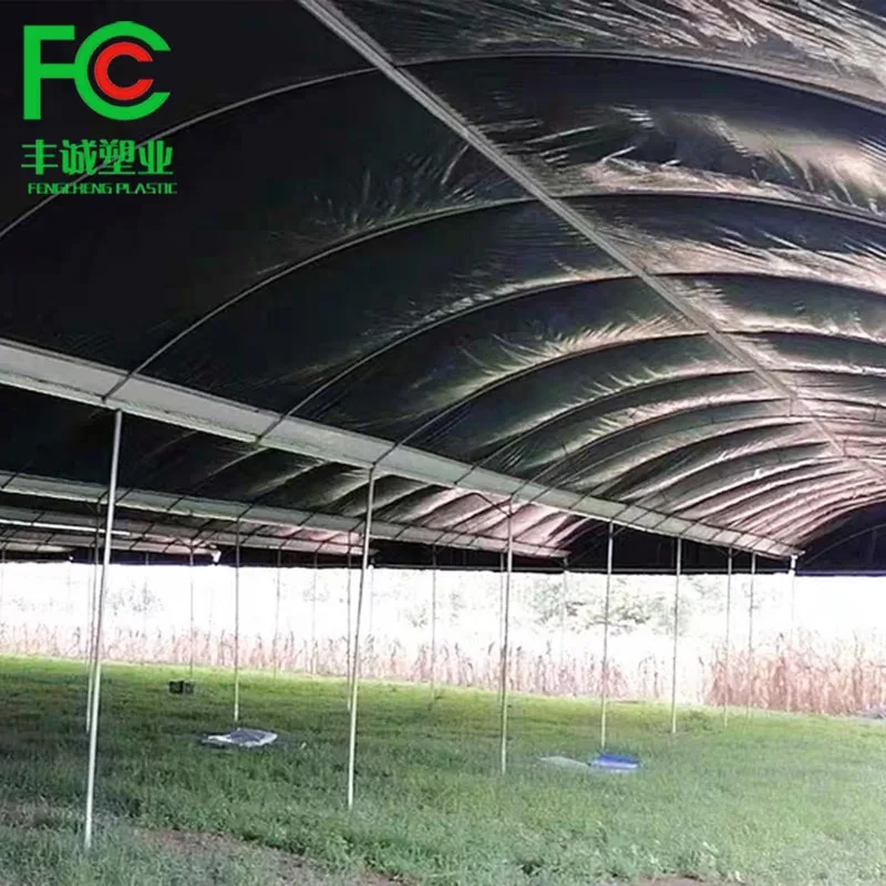 Agricultural greenhouse 12m 250micron premium silo sheeting white/black panda film for mushroom