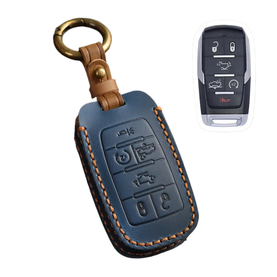 Remote Smart Key Cover Case Protector for Dodge Ram 1500 Rebel 2500 3500 5500 2019 2020 Holder Car Accessories