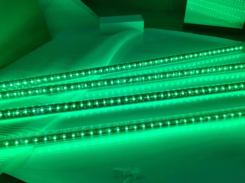 64leds Smd5050 Rgb 12v 3D 20mm Dmx Pixel Led Meteor Tube Light