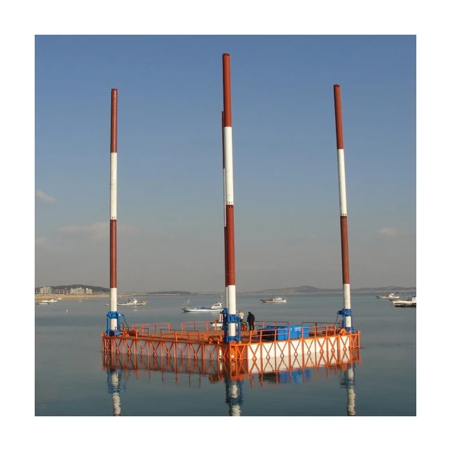MI-100H 11x11m Offshore Modular Self Propelled 1000ton Sea Platform Small Boat Barge Ship Vessel