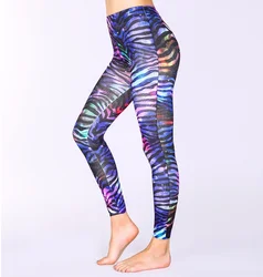 Wholesale Women Yoga Pants Regular Size Wonder Animal Zebra Print Leggings for Women