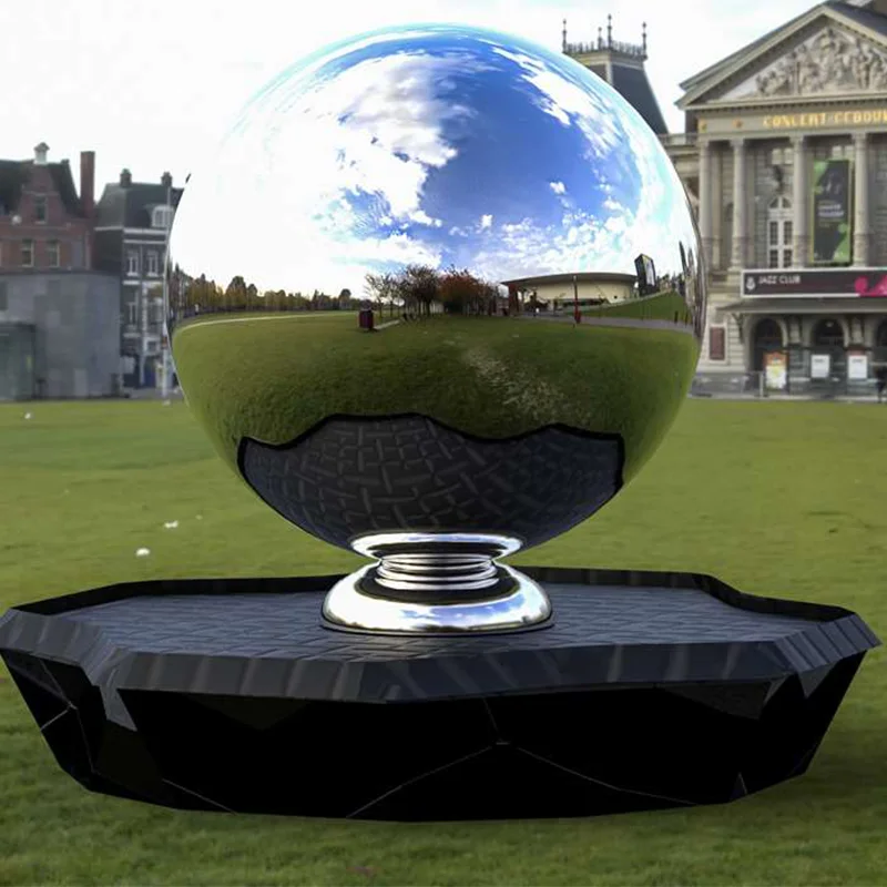 Home Decor Stainless Steel Sculpture Sphere Hollow Railing Ball Decoration Stainless Steel Ball