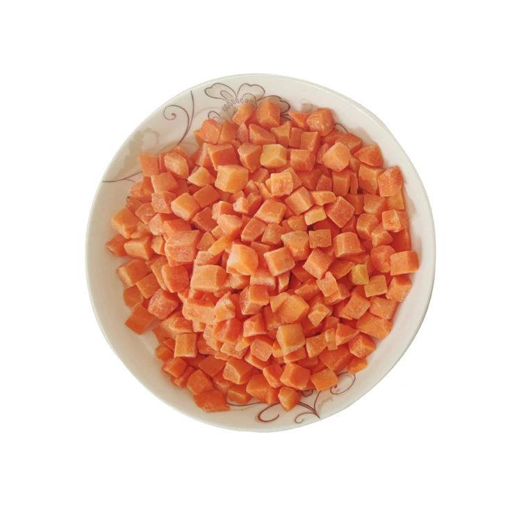 
Factory wholesale diced carrots frozen vegetable dices iqf frozen diced carrot 