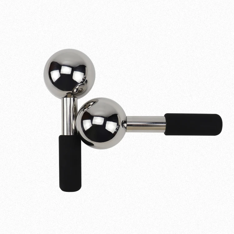 
Stainless Steel Magic Cooling Beauty ICE Globe Facial massage Roller ball /facial ice globes with gel 