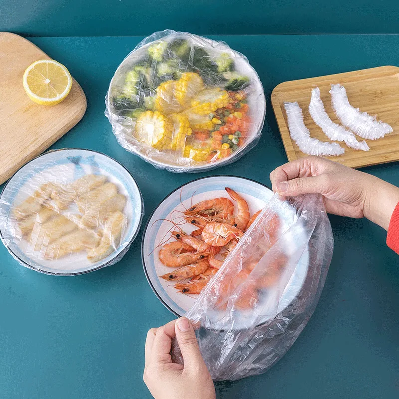 100 Pieces Of Fresh-Keeping Cover Disposable Plastic Wrap For Household Dustproof