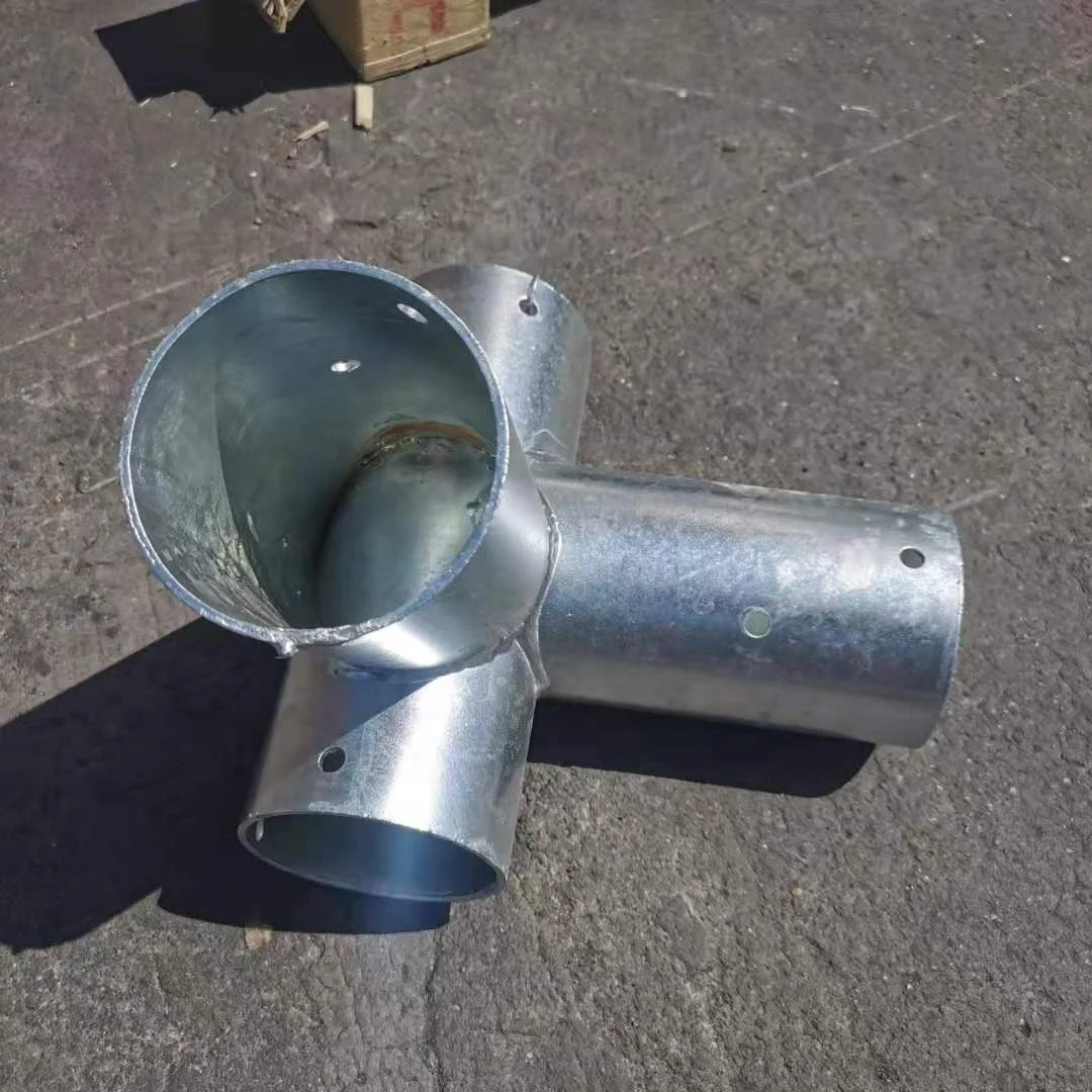 Galvanized Steel frame tent tube 3 way canopy pipe connector tent corner